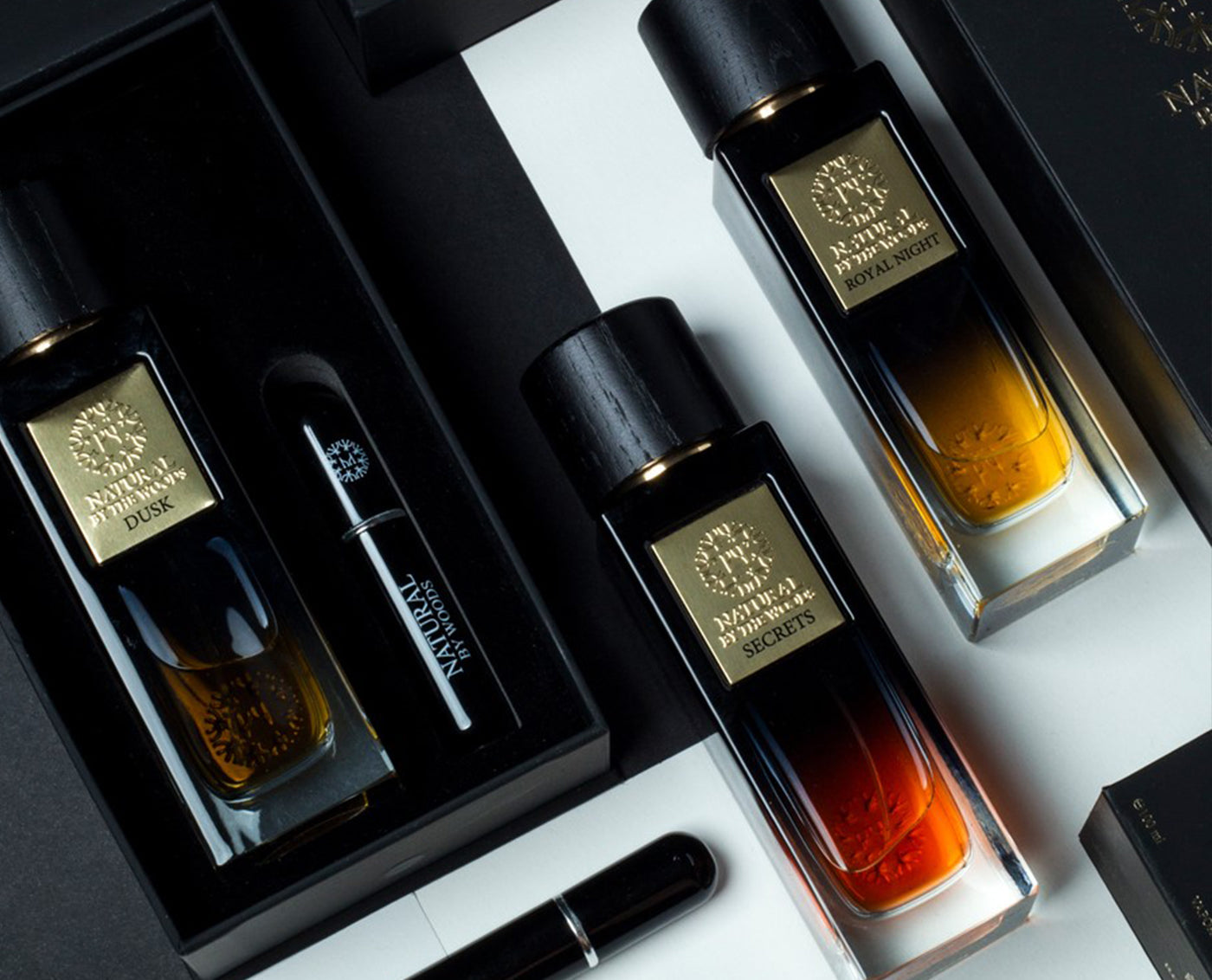This is The Woods Collection of perfumes and colognes 